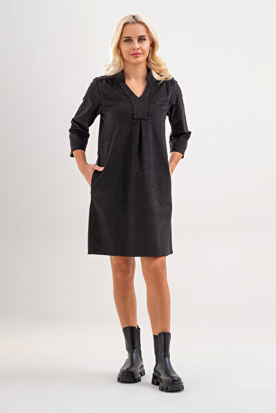 Bold & Young Washed Cotton Lycra Dress with Pockets