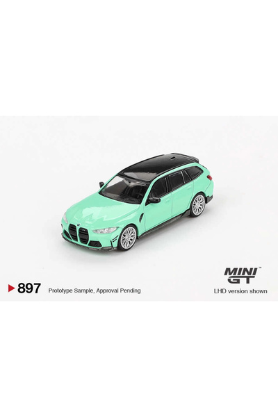 mini gt 1/64 Bmw M3 m Touring Mint Green Mgt00897