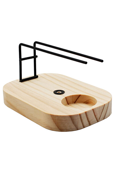 Crisalida Arzator pentru Palo Santo cu suport metalic si baza din lemn