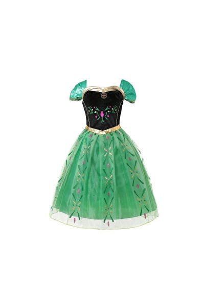 OEM Rochie Anna Frozen, multicolor, imprimeuri florale, 7-8 ani, 130 cm