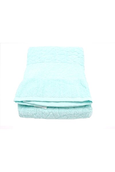Karma Towel 100% Cotton, 70x140cm, Turquoise with Print, Egypt