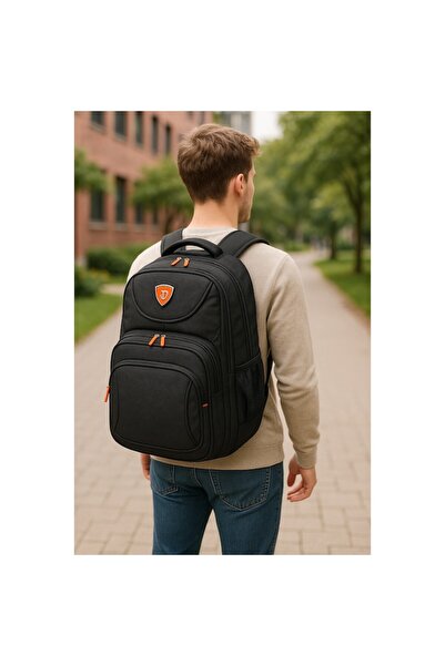 ABS Laptop/School Backpack, Black, 45×30×20 cm