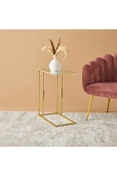 Lifestyle Mirror Top End Table - 45x56 cms