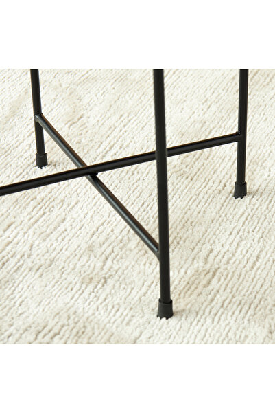 Lifestyle Marble Top Accent Table - 35x46 cms