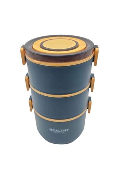 ABS Set 3 thermal containers blue color 2200 ml