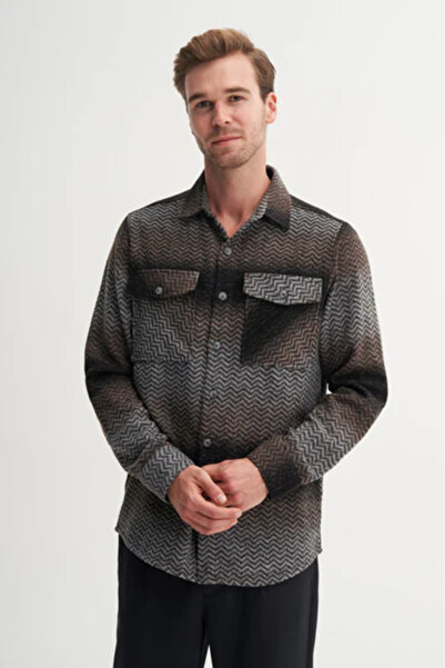 Cazador Чоловіча сорочка 23010 «Дроворуб» Коричнева