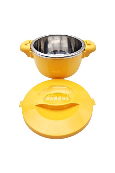 ABS Thermal food container, orange, 0.4 L, with handles