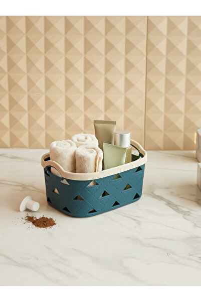 MappleHome Διακοσμητικό δερμάτινο καλάθι οργάνωσης πολλαπλών χρήσεων 2,9 LT - 11,5x23x17cm