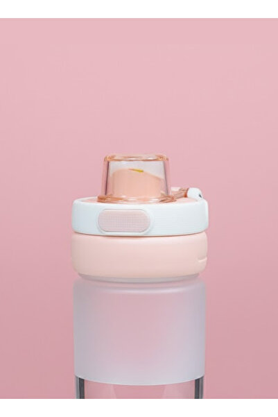 Bisbell 550ml Frosted Straw Water Bottle | BPA-Free | Leakproof Gym Office Drinkware,BB4052P