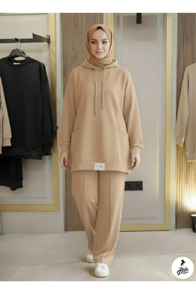 Bala Giyim Kadın Kapüşonlu Alt Üst Takım