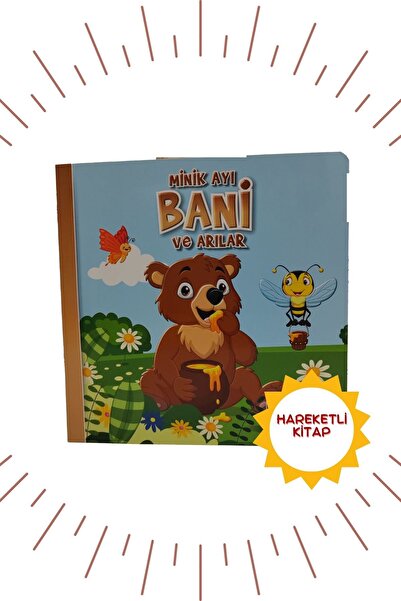 Kids Babies 3 Boyutlu, Hareketli Kitaplar "Minik Ayı BANİ ve Arılar''