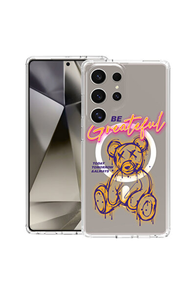 bestcase Carcasă antișoc MagSafe TPU pentru Samsung Galaxy S25 Ultra, Ursuleț...