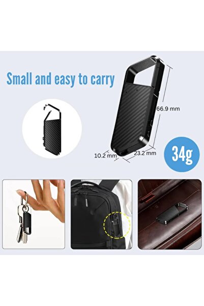 iUni ZD09 Keychain Voice Recorder, 32GB, Voice Activation, MP3 Player