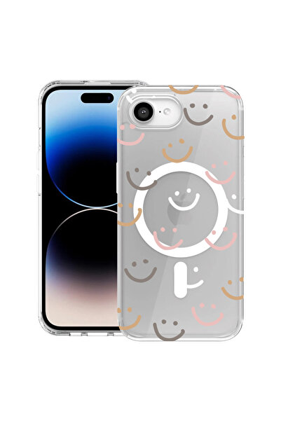 bestcase Carcasă antișoc MagSafe TPU pentru Apple iPhone 16e, Smile Please, 1...
