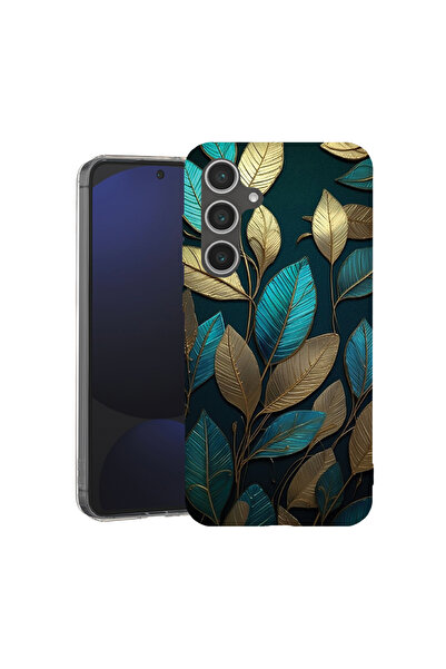 bestcase Carcasă antișoc MagSafe TPU pentru Samsung Galaxy A16, pene aurii, 2...