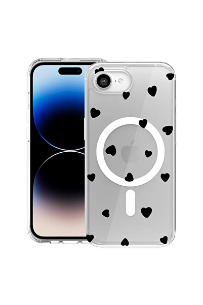 bestcase Θήκη MagSafe Anti Shock TPU για Apple iPhone 16e, με μοτίβο καρδιάς,...