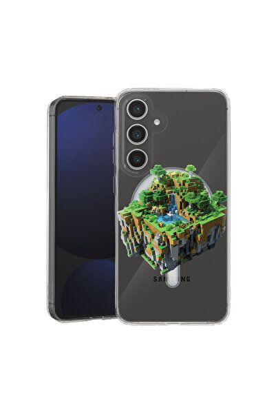 bestcase Carcasă antișoc MagSafe TPU pentru Samsung Galaxy A55, Minecarft Wor...