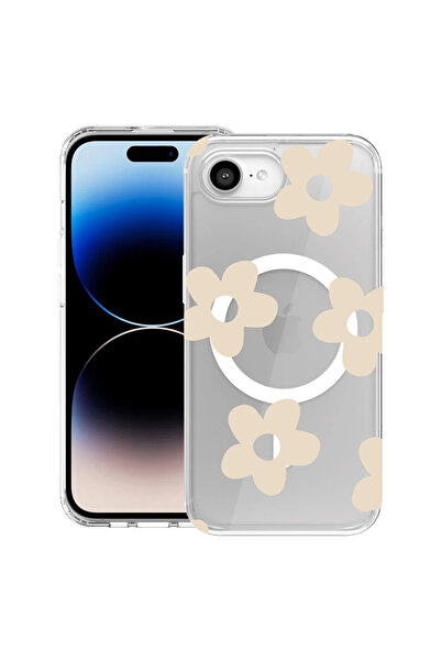 bestcase Carcasă antișoc MagSafe TPU pentru Apple iPhone 16e, Retro Daisy, 19...