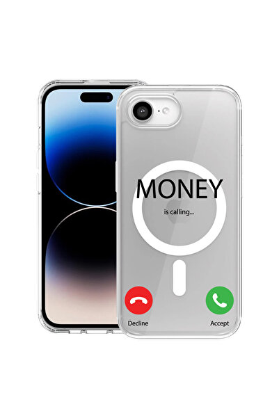 bestcase MagSafe антишоков TPU калъф за Apple iPhone 16e, Парите викат, 19883...