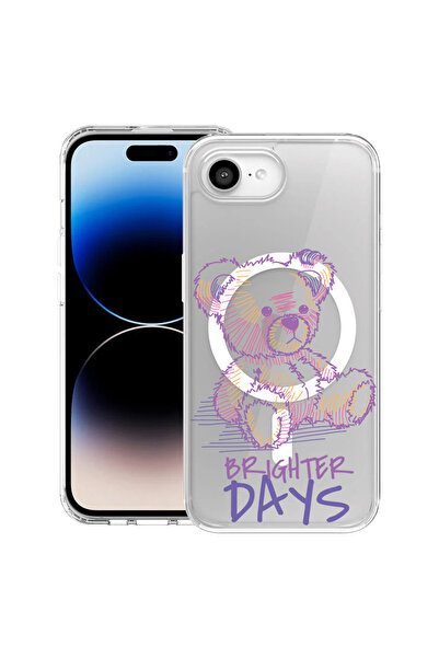 bestcase Carcasă antișoc MagSafe TPU pentru Apple iPhone 16e, Teddy Bear Brig...