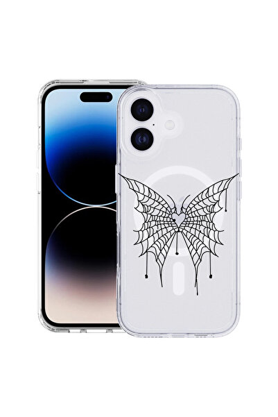bestcase Carcasă antișoc MagSafe TPU pentru Apple iPhone 17, fluture, 2087013...
