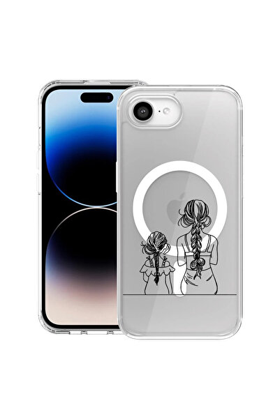 bestcase Carcasă antișoc MagSafe TPU pentru Apple iPhone 16e, Mamă și fiică, ...