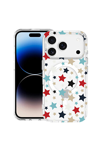 bestcase Carcasă antișoc MagSafe TPU pentru Apple iPhone 17 Pro Max, Stele, 2...