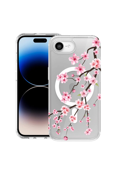 bestcase Carcasă antișoc MagSafe TPU pentru Apple iPhone 16e, cireș japonez, ...