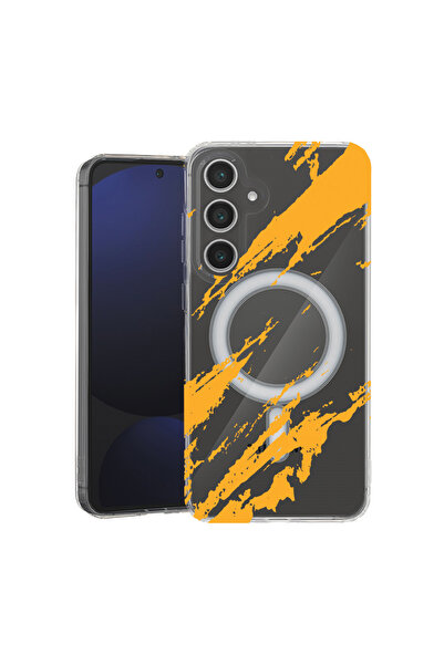 bestcase Carcasă antișoc MagSafe TPU pentru Samsung Galaxy A35, dungi aurii, ...