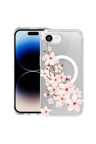 bestcase Carcasă antișoc MagSafe TPU pentru Apple iPhone 16e, floare de primă...