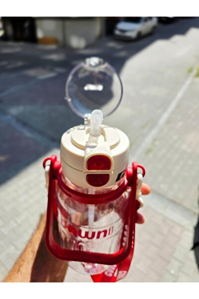 Kiesa Double Lid Children's School Water Bottle School Water Cup Student Water Bottle Durable with Straw-Without Straw Bpa-Free