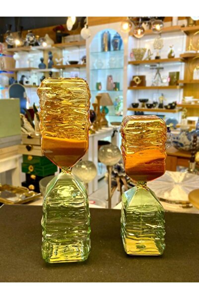 ÇIRPAN EV YEŞİL AMBER 2'Lİ KUM SAATİ/DEKOR