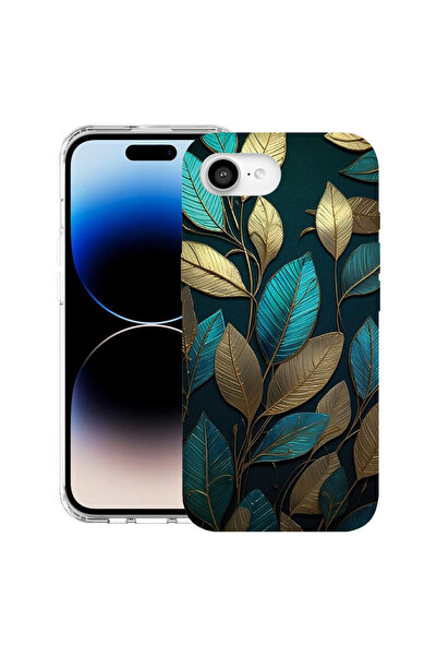 bestcase Carcasă antișoc MagSafe TPU pentru Apple iPhone 16e, pene aurii, 198...
