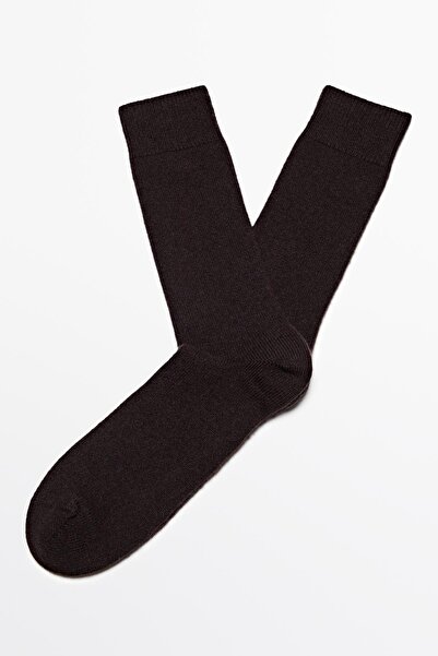 Massimo Dutti Kaşmir karışımlı triko çorap