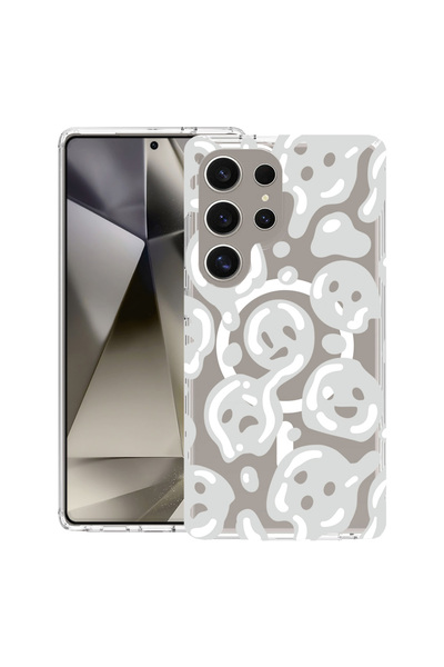 bestcase Θήκη MagSafe Anti Shock TPU για Samsung Galaxy S25 Ultra, Γκρι Acid ...