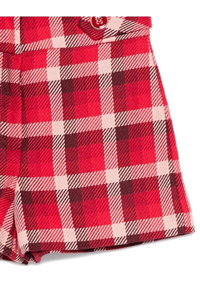 Abel & Lula Abel&Lula Girls' Checkered Shorts - Red