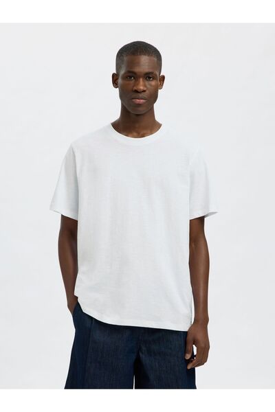 Selected Homme T-Shirt Flammengarn Baumwoll