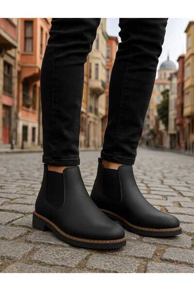 zege shoes Yeni Sezon Lastikli Esnek Ortopedik Kışlık Erkek Bot