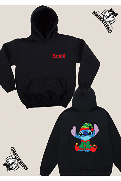 MarkaTurko سترة رياضية مطبوعة على الجانبين بتصميم خاص لعيد الميلاد من ستيتش