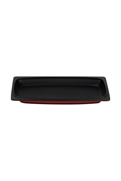 Lava Cast Iron Rectangular Serving Plate Size 30X15Cm.-Burgundy