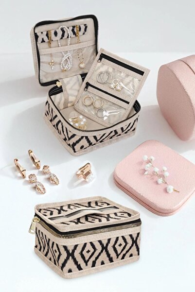 Emofom Jewelry Organizer Mini Bag Makeup Accessory Organizer Organizer