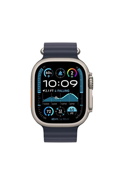 Apple Watch Ultra 2 GPS + Cellular 49mm Titanium Case with Navy Ocean Band