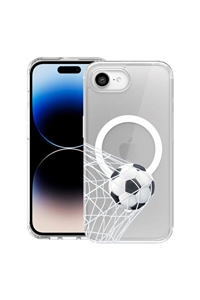 bestcase Carcasă MagSafe Anti-Șoc TPU pentru Apple iPhone 16e, Fotbal - Goooa...