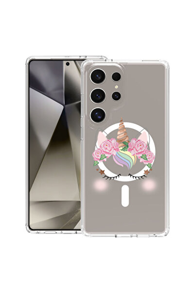 bestcase Carcasă antișoc MagSafe TPU pentru Samsung Galaxy S25 Ultra, Unicorn...