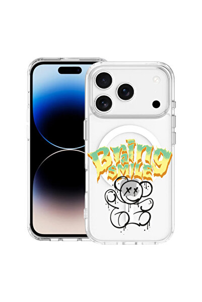 bestcase Carcasă antișoc MagSafe TPU pentru Apple iPhone 17 Pro Max, zâmbet d...