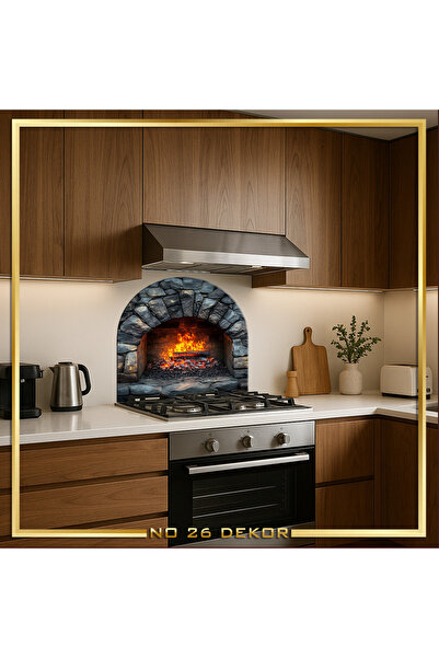 no26dekor Tempered Glass Kitchen Counter Oval