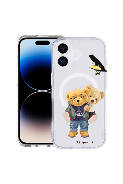 bestcase Carcasă antișoc MagSafe TPU pentru Apple iPhone 17, Ursuleț de pluș ...