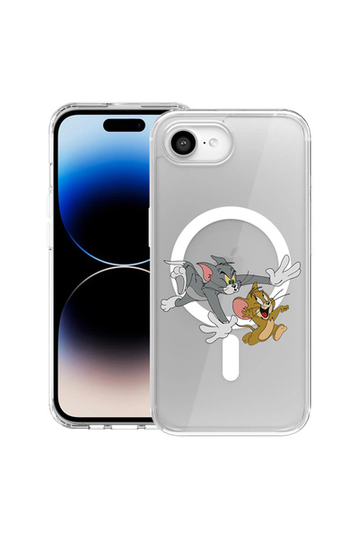 bestcase MagSafe Anti Shock TPU калъф за Apple iPhone 16e, Том и Джери, 19883...