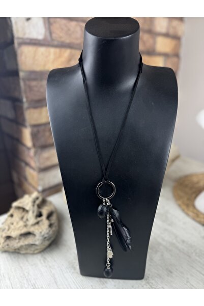 SEDEF TAKI Uzun halkalı charmlı kolye