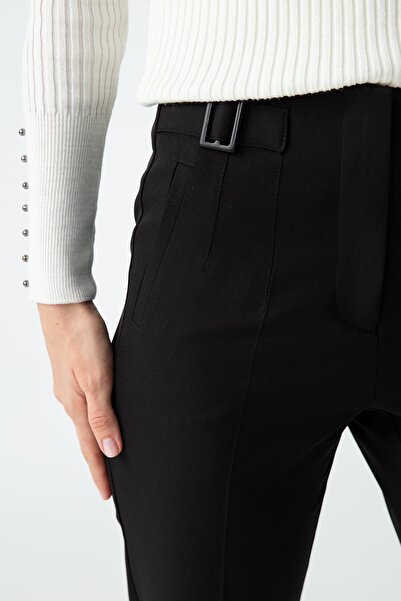 Genel Markalar Tokalı-Ön-Arka Çift Pens Detaylı, Pantolon